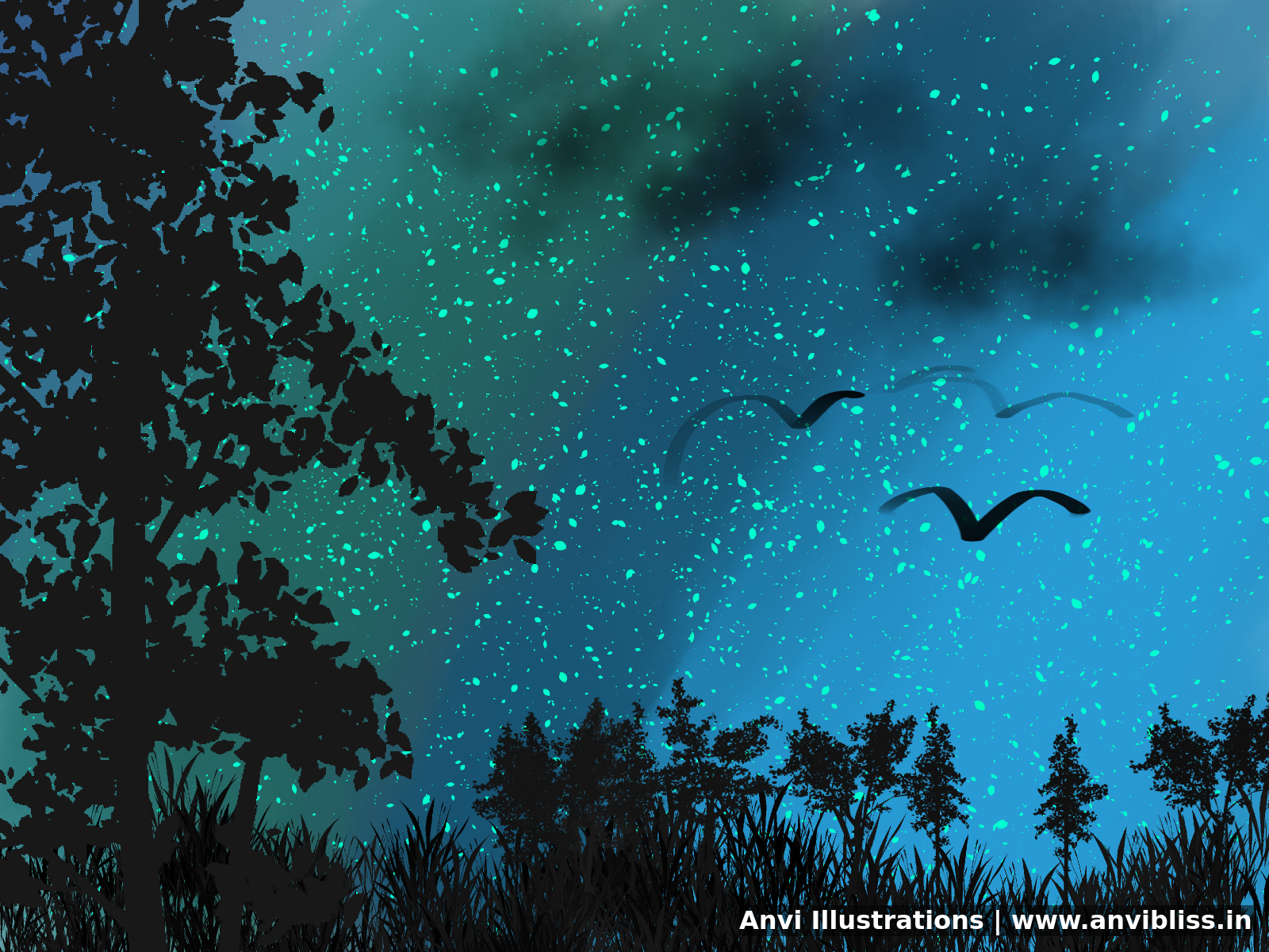 Nature drawing by Anvi